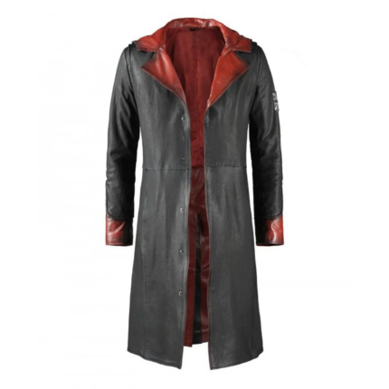 Devil-May-Cry-5- Dante-Leather- Trench-Coat- Costume